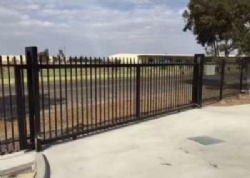 Wrought iron fence